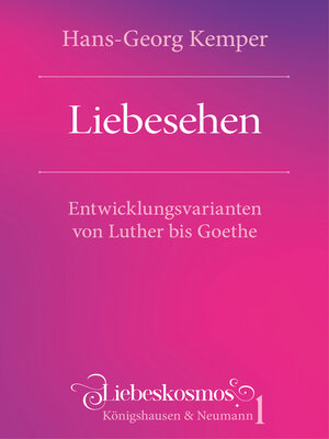 cover image of Liebesehen